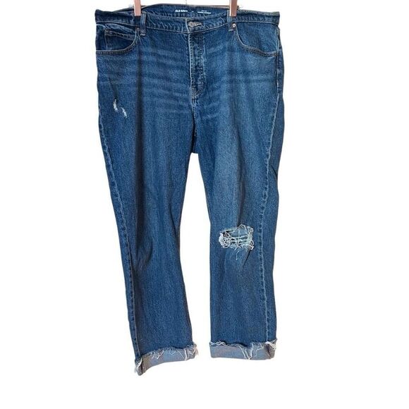 Old Navy High Rise Slouchy Straight Jeans - Picture 1 of 9